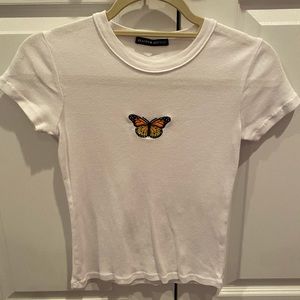 brandy melville butterfly tee
